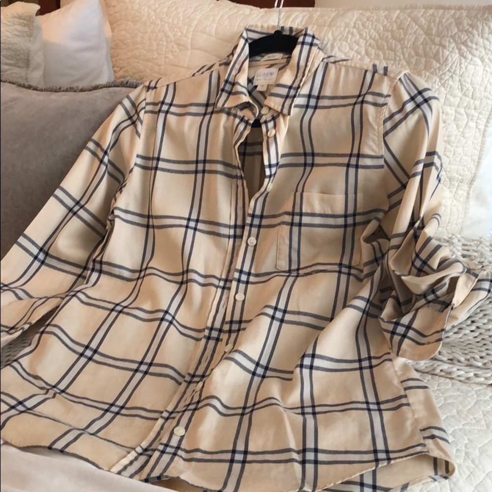 J Crew Boy Fit Button Down Shirt